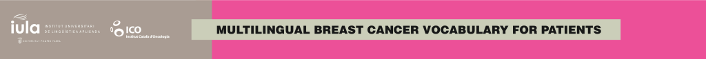 Breast Cancer Vocabulary for patients